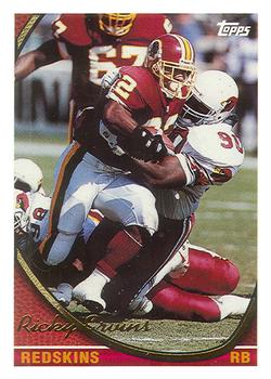 Ricky Ervins Washington Redskins 1994 Topps NFL #334